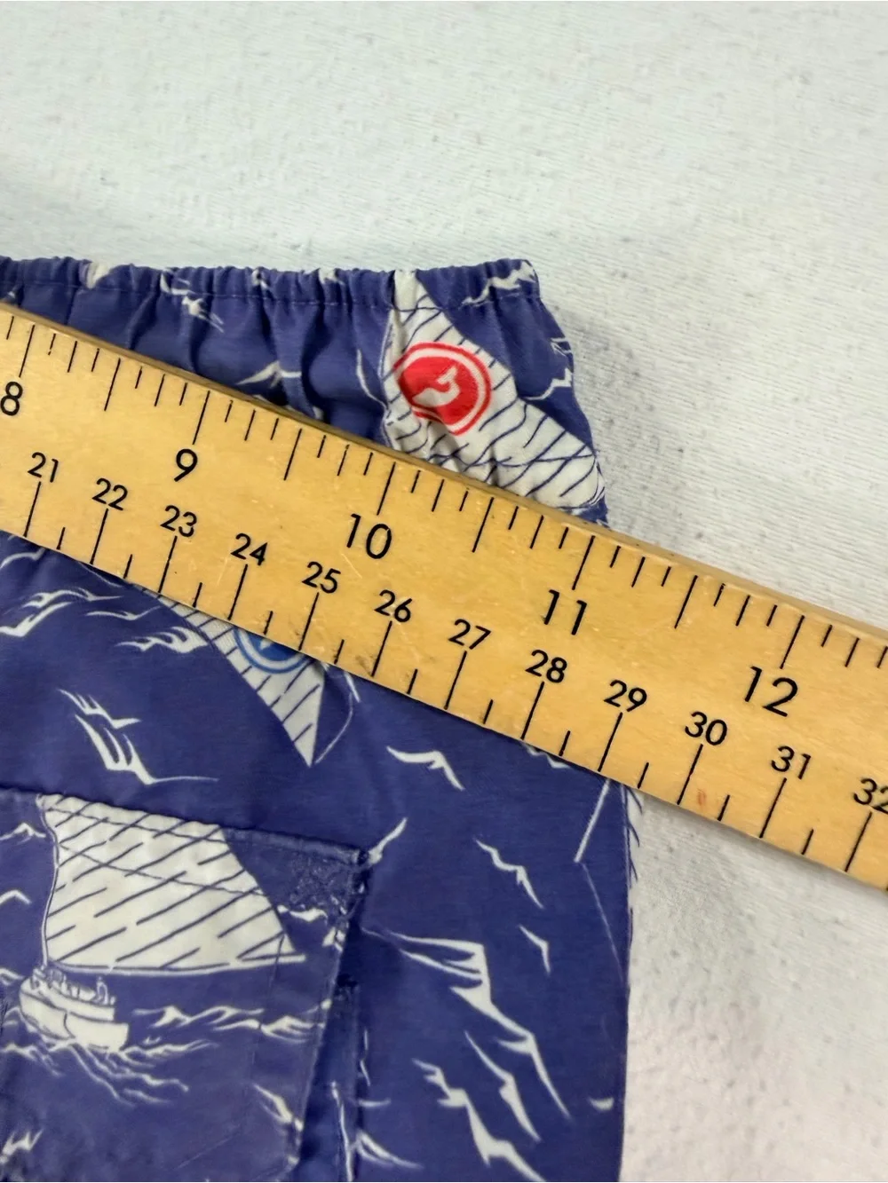 Vineyard Vines Boys 7 Sailboat Swim Trunks Navy Nautical Regatta Print